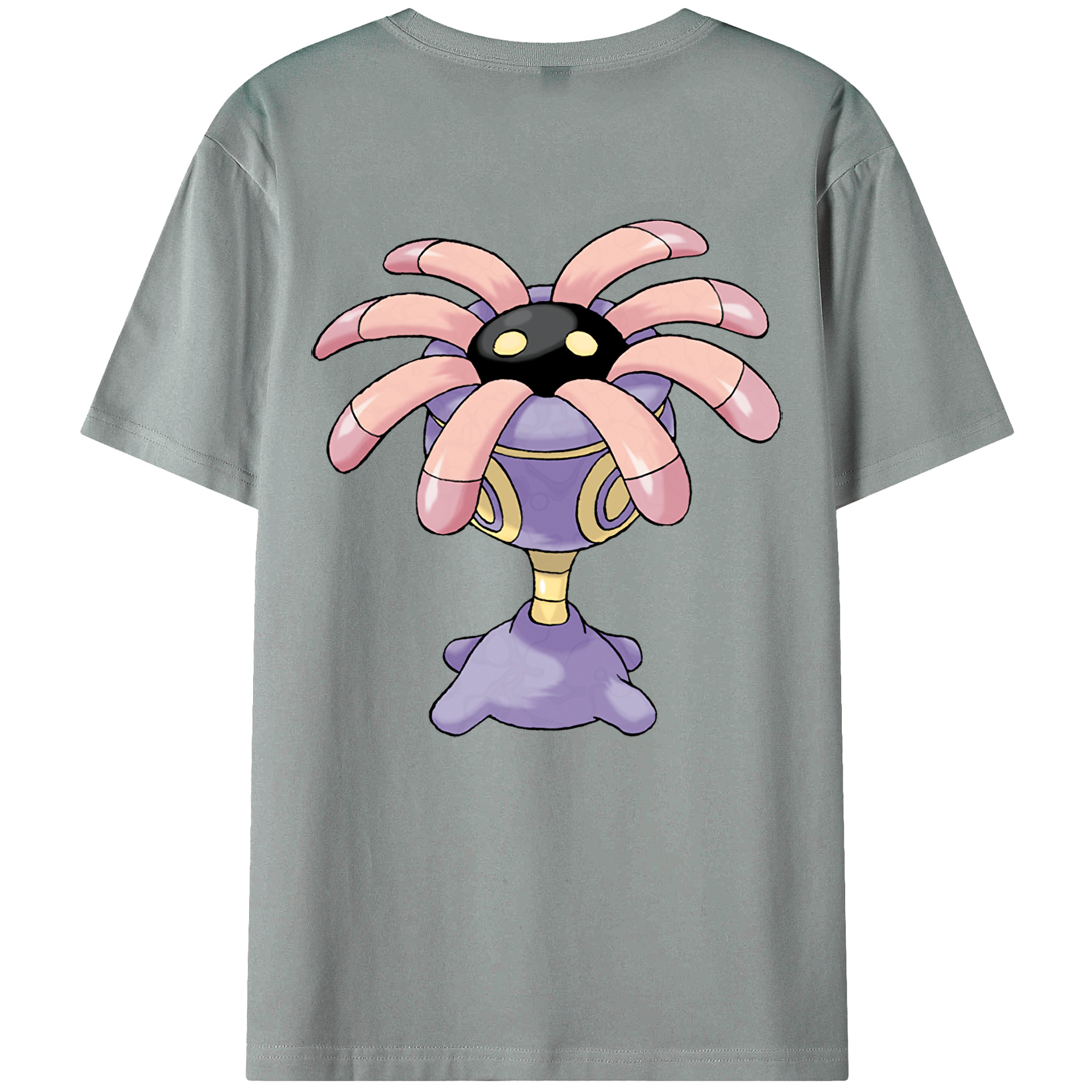 （画像用） ポケットモンスター Pokémon 綿100％ メンズ半袖Tシャツ（バックプリント） 通気性